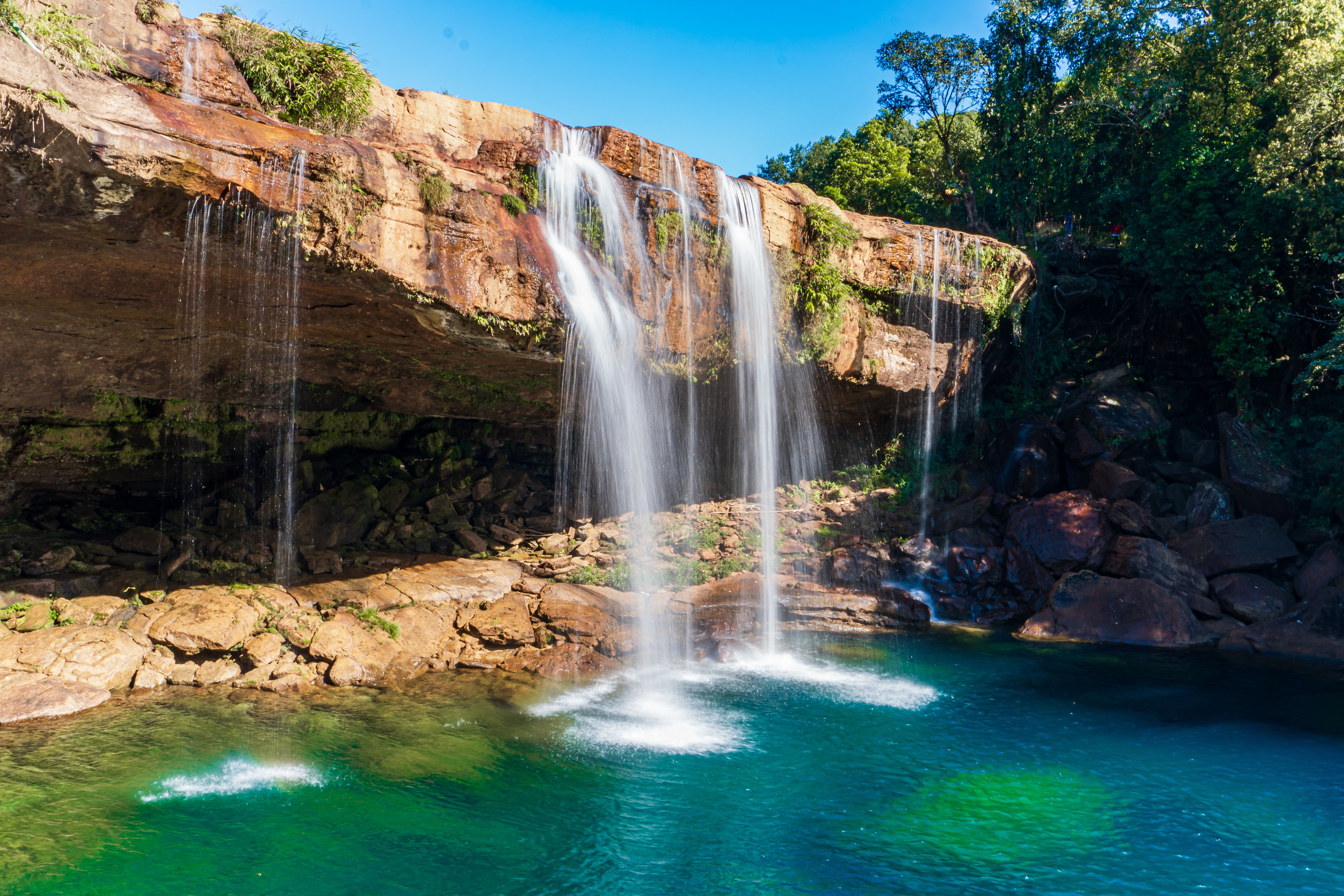 Victoria Falls beach and lagoon